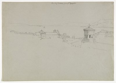 Straits of Messina from San Gregorio, Messina, Sicily, 1842 by Thomas Cole